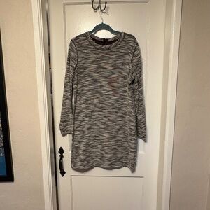 Loft Lou & Grey Black and White Tweed Knee Length Dress, M, Excellent Condition